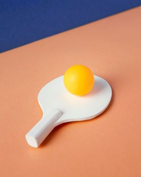 high angle ball ping pong paddle. High resolution photo