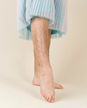 close up legs body hair. High resolution photo