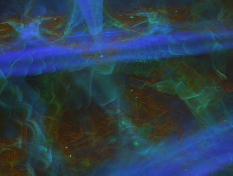 Imaginatory lush fractal texture image abstract background