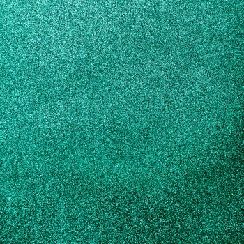 turquoise bedazzling glitter. High resolution photo