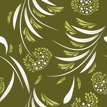 Floral pattern with flowers and leaves  Fantasy flowers Abstract Floral geometric fantasy