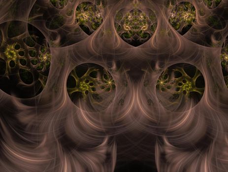 Imaginatory lush fractal texture image abstract background