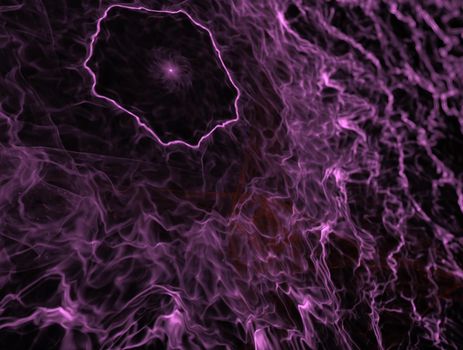 Imaginatory lush fractal texture image abstract background