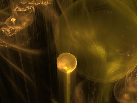 Imaginatory lush fractal texture image abstract background