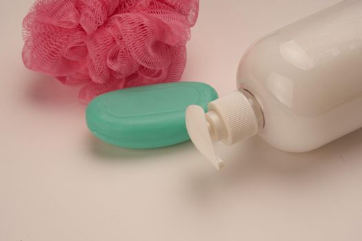 soap skin care sanitation and hygiene bathroom accessories. High quality photo