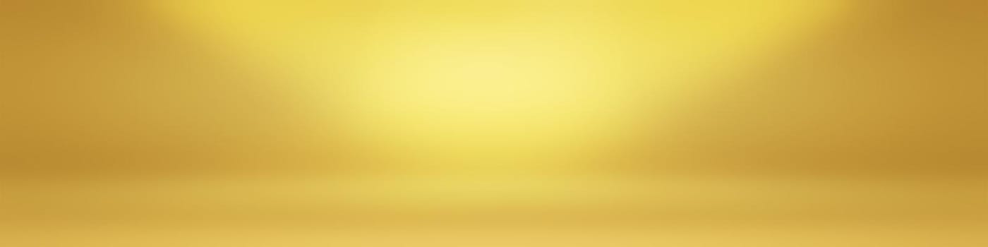 Abstract Luxury Gold yellow gradient studio wall, well use as background,layout,banner and product presentation