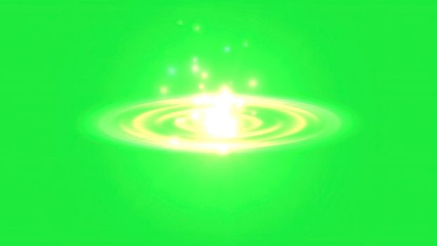 3d illustration - Glowing plasma background on green screen 
