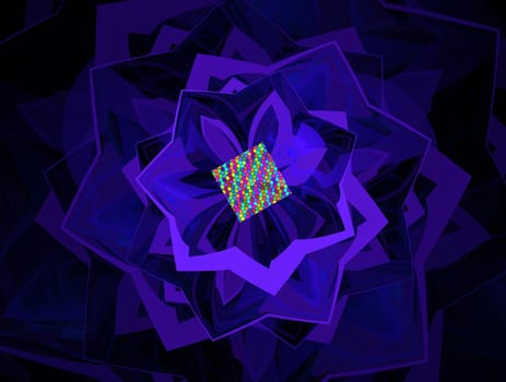 Imaginatory lush fractal texture image abstract background