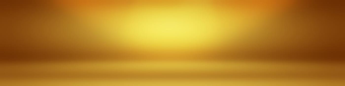 Abstract Luxury Gold yellow gradient studio wall, well use as background,layout,banner and product presentation