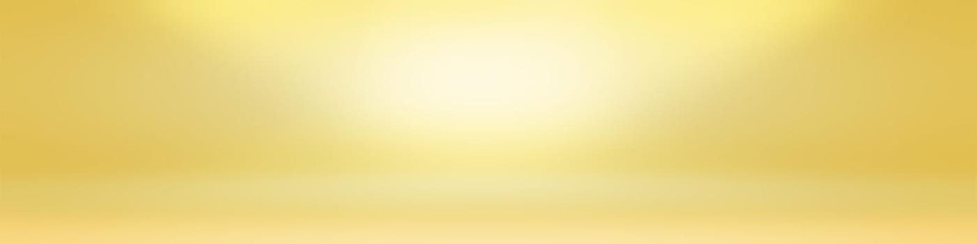 Abstract Luxury Gold yellow gradient studio wall, well use as background,layout,banner and product presentation