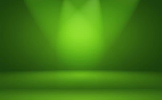 Luxury plain Green gradient abstract studio background empty room with space for your text and picture.