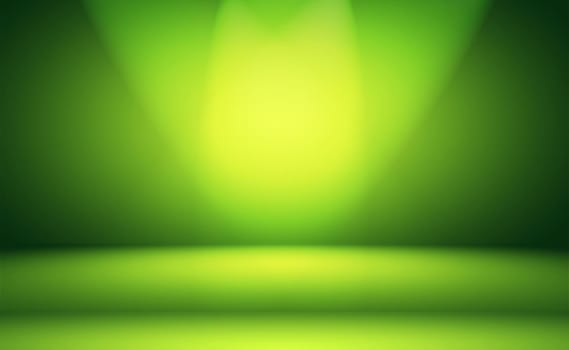 Luxury plain Green gradient abstract studio background empty room with space for your text and picture.