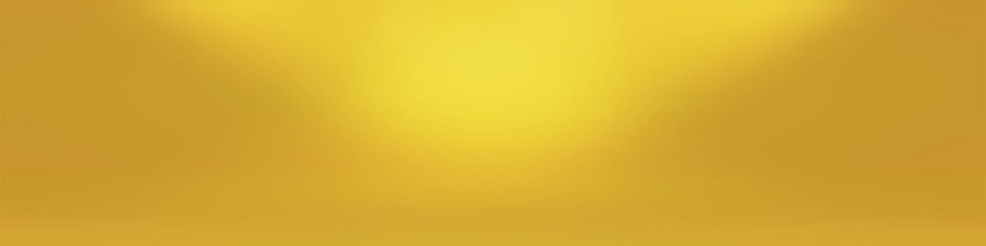 Abstract Luxury Gold yellow gradient studio wall, well use as background,layout,banner and product presentation