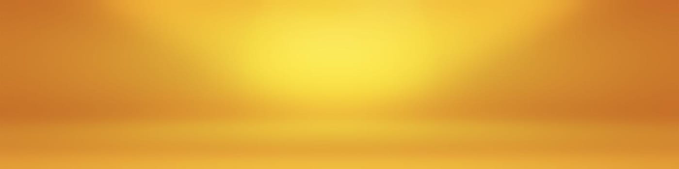 Abstract Luxury Gold yellow gradient studio wall, well use as background,layout,banner and product presentation