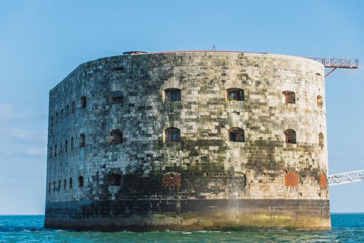 Fort Boyard at the mouth of the Charente in France