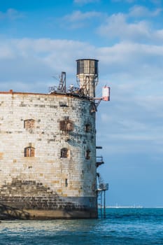 Fort Boyard at the mouth of the Charente in France