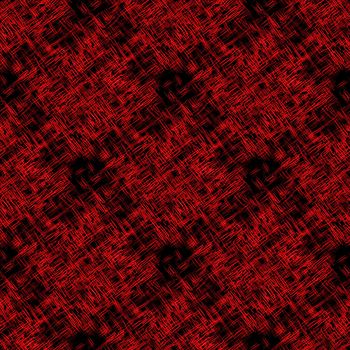 Seamless abstract pattern with abstract red  chaotic lines on dark background