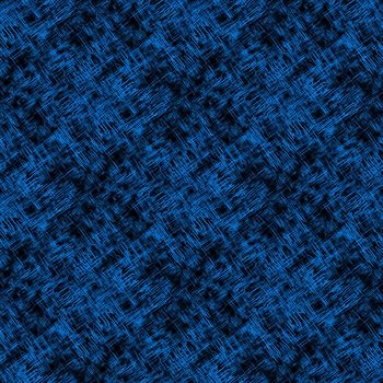 Seamless abstract pattern with abstract blue chaotic lines on dark background