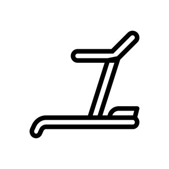 teadmill vector thin line icon