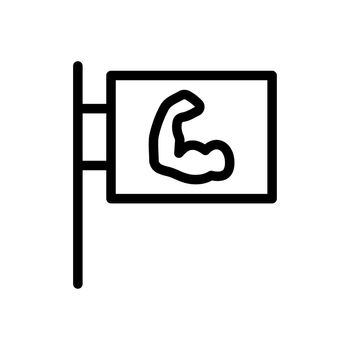 board vector thin line icon