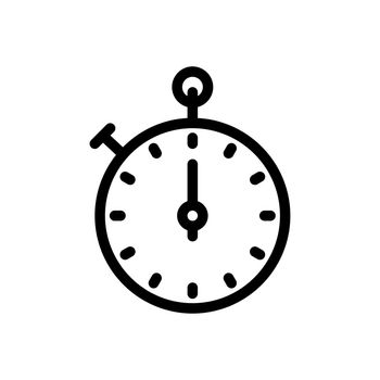 stopwatch vector thin line icon