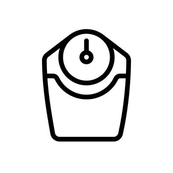 weight vector thin line icon
