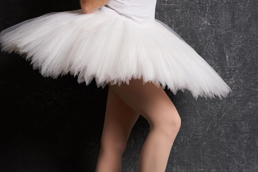 dance ballerina ballet performance close up. High quality photo