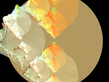 Imaginatory lush fractal texture image abstract background