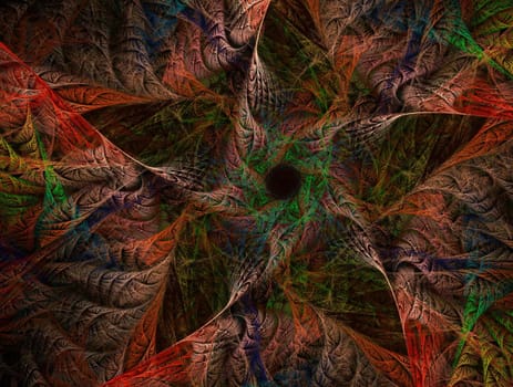 Imaginatory lush fractal texture image abstract background
