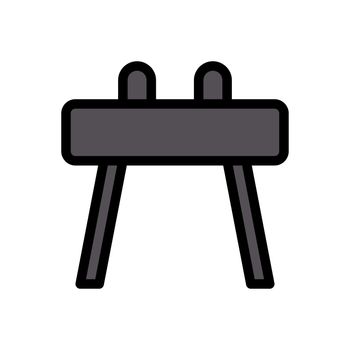 gym vector colour line icon
