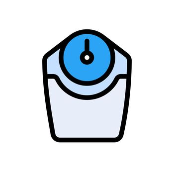 weight vector colour line icon