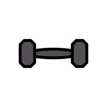 dumbbell vector colour line icon
