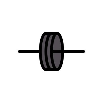 gym vector colour line icon