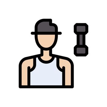 trainer vector colour line icon