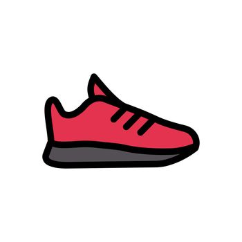 shoe vector colour line icon
