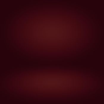 Abstract red template background. Picture can used web ad or stand product. studio with blank space dark gradient wall