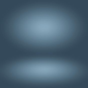 Blue gradient abstract background empty room with space for your text and picture