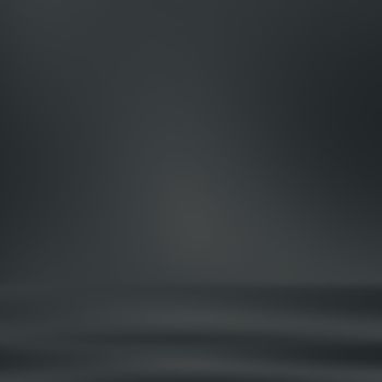 Abstract luxury blur dark grey and black gradient, used as background studio wall for display your products