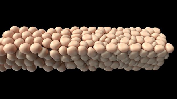 3d soft sphere fat cell medical tissue design Atherosclerosis cholesterol 3d render