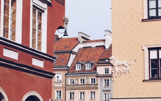 Detail of The Old Town, Warsaw, Poland.