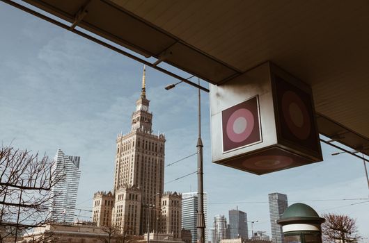 Detail of the Palace of Culture and Science - Warsaw the Capital of Poland 2