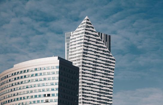 Warsaw Capital of Poland - Modern skyscrapers - finance and economy new business.