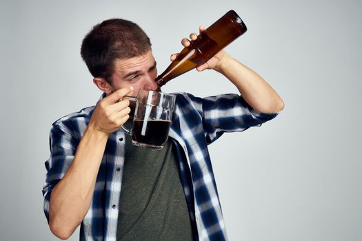 a person alcoholism problems emotions depression Lifestyle. High quality photo