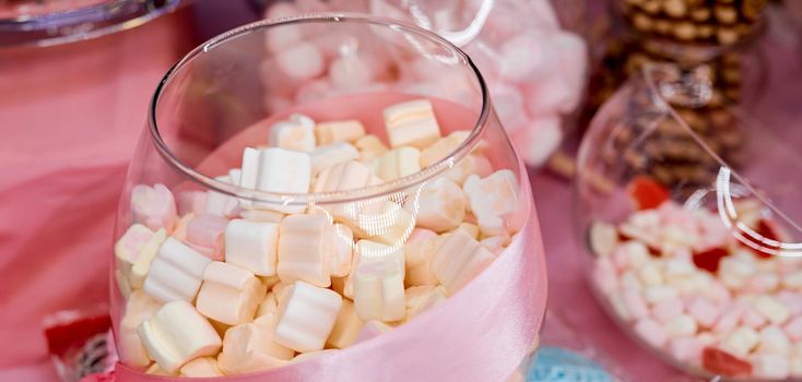 A close up of a marshmallow in vase . High quality photo