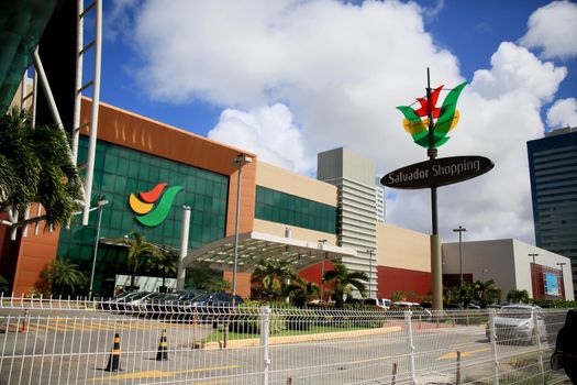 salvador, bahia, brazil - july 20, 2021: facade of Salvador Shopping in the city of Salvador.