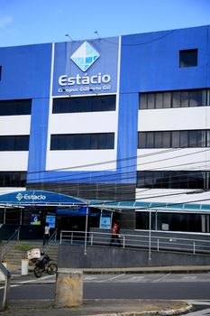 salvador, bahia, brazil - july 20, 2021: facade of the Estacio University - FIB - in the Stiep neighborhood in the city of Salvador.