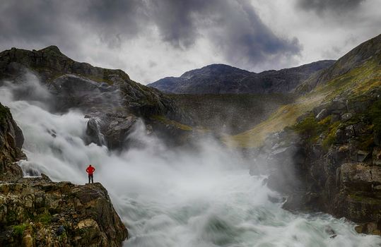 Waterfall in norway