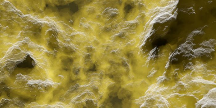 abstract background of yellow volumetric nebula volumetric nebula with grey clouds. 3d illustration