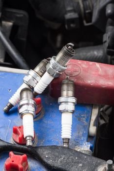 used spark plugs with soot