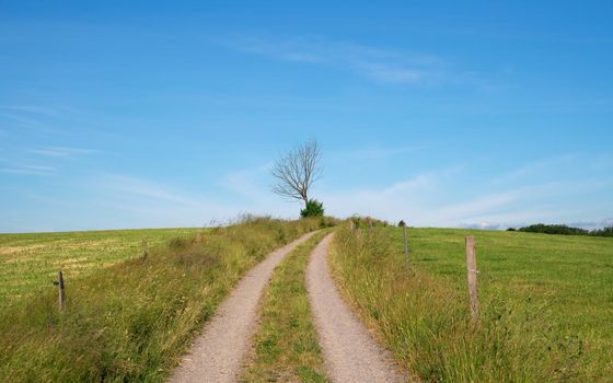 Long distance hiking trail Bergischer Panoramasteig, Bergisches Land, Germany